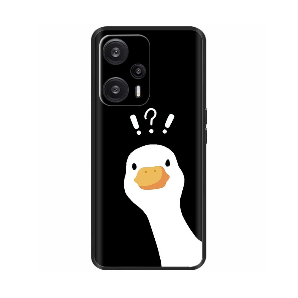 Para Xiaomi Poco F5 Pro Capa Flor Pintada Tampa Traseira Proteção Total Capa Macia para POCO F5 PocoF5 F5Pro Capas Carcaça de Telefone