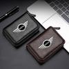 1Pcs Car Logo Wallet Fashion Leather Short Card Holder Accessories For MINI Cooper F54 F55 F56 R56 R60 SONE Roadster Clubman Coupe