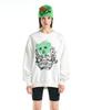 Buddy Thief Bear Fleece Sweatshirt White