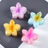 Red Flower Hair Clips for Women Trendy Sweet Hair Claws Crab Clamp Barrettes Mujer Hawaiian Headwear Girls Hair Accessories