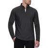 Men's Loose Quarter-Zip Stand Collar Sports Hoodie