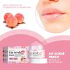 Peach Lip Scrub To Hydrate and Brighten Lips with Natural Exfoliants