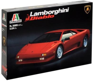 Platz Italeri 1/24 Lamborghini Diablo Plastic Model Kit IT3685 (Car)