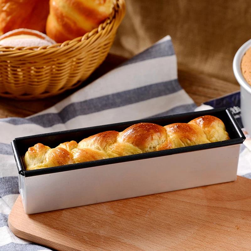 Rectangular Bread Mold Toast Box Baking Cake Sandwich Molds Small Non-stick Bellows Cover Baking Tools French Bread Baked Oven