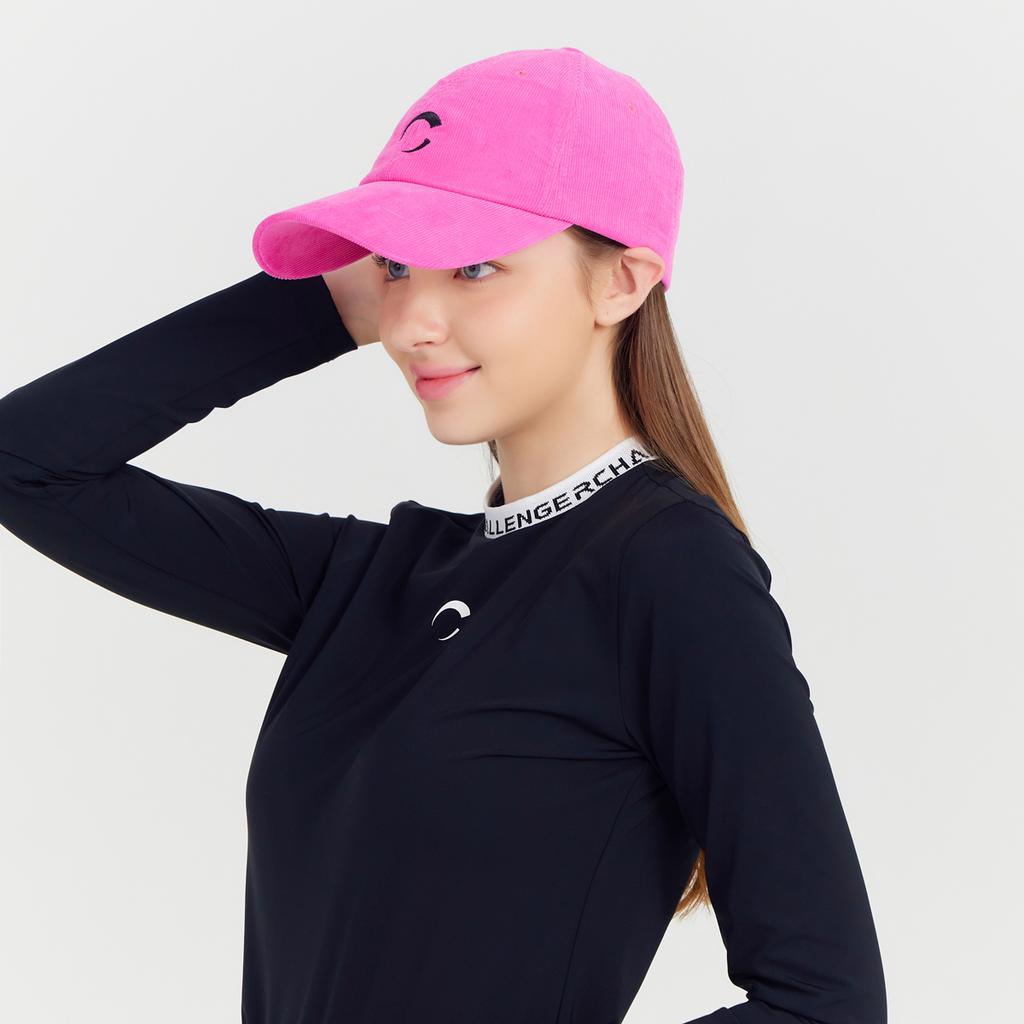 CHALLENGER Unisex Basic Corduroy Ball Cap Hot Pink