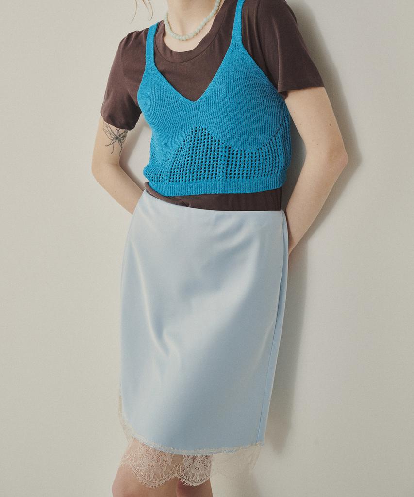 Melly And Rose Rose Lace Satin Skirt (314809)