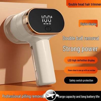 Dual-Head Rechargeable Lint Remover & Fabric Shaver
