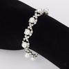 Fashion Metal Cross Pearl Diamond Bracelet Female, Silver Bride Simple Cold Wind Bracelet Bracelet