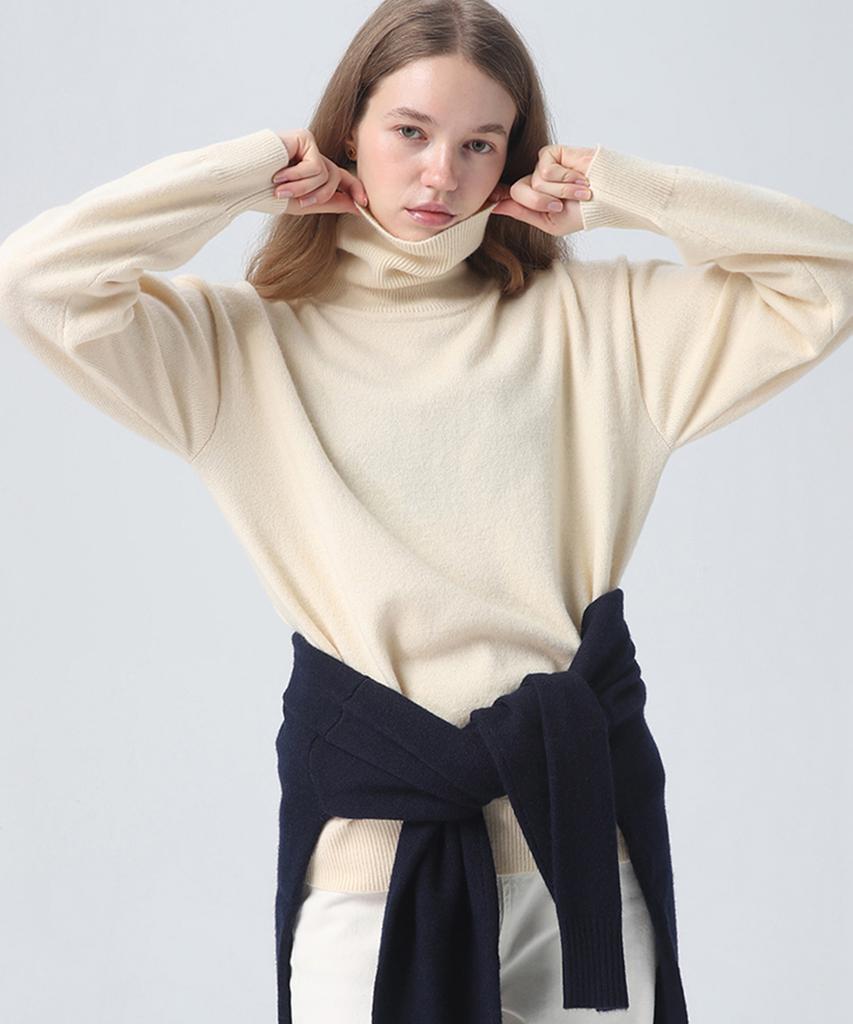 Beullumeol Pbt Wool Turtleneck Knit - Ivory
