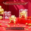 Solar-Powered Waving Lucky Cat Ornament for New Year and Car Dashboard