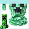 Stylish Minecraft Creeper Face Cover Neck Gaiter Scarf For Ultimate Comfort And Protection