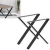 2x Black Loft Furniture Leg Table Leg Desk Leg H70CM AKS