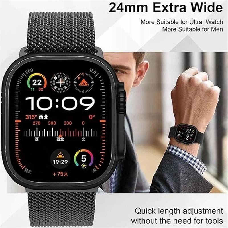 Titanium Strap for Apple Watch Band 46mm 49mm 45mm 42mm iWatch 44mm 41mm 40mm 38mm Loop Correa Bracelet Series Ultra 10 9 8 7 6 5 SE 4
