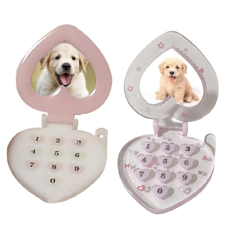 Resin Photo Frame Mold Silicone Keychain Mold Heart Pendant Jewelry Casting Mold