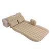 Inflatable Bed Mattress Indoor Outdoor Camping Travel Car Back Seat Air Beds Cushion(Beige)