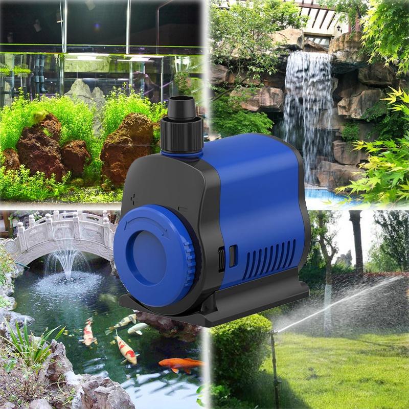 5/14/20/35/45W High Pressure 360° Submersible Pump Waterproof Automatic Water Pump Aquarium Fish Tank Circulating Pump Pond Suction Pump