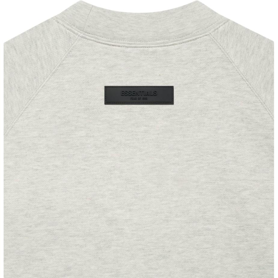 Fear of God Essentials S22 Crewneck Sweatshirt with Flocking and Fleece Lining Unisex Tops Light-Oatmeal FOG-SS22-036