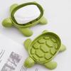 Soap Box Cute Turtle Shape Drain Soap Holder Tray Anti-Slip Bathroom Storage Tray Home Kitchen Supplies