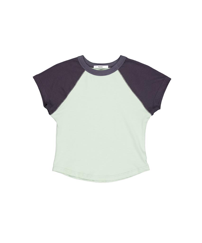 Peulaentigseobiseu Sleeve Warmer Raglan T-Shirt - Mint
