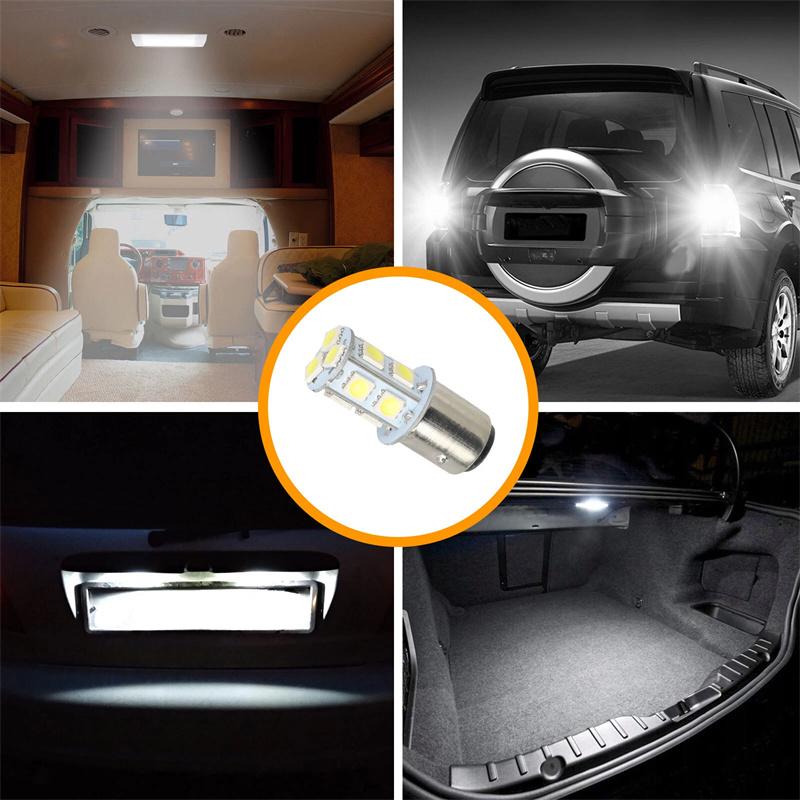 10X 1157 Bay15D P21/5W Car Brake Stop Tail Night Reverse Lamp Car Led Turn Parking Signal Lights Bulb