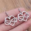 24 Styles Simple Design Gothic Punk Style Hollow Heart Drop Earrings For Women Vintage Fashion Earring Gift