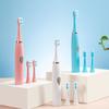 Waterproof Sonic Electric Toothbrush Soft Bristle Whitening Toothbrush Family Set
