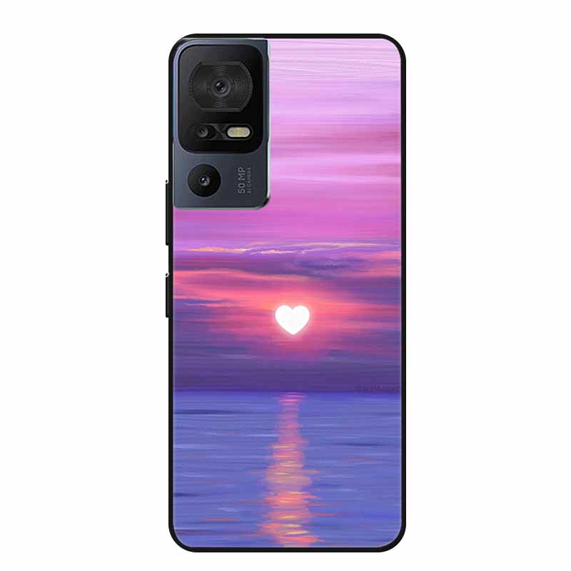 For TCL 40 SE Phone Case 40SE Coque Black Silicone Soft Back Cover Case For TCL 40 SE Case Funda For TCL40SE Capa 6.75" Shell