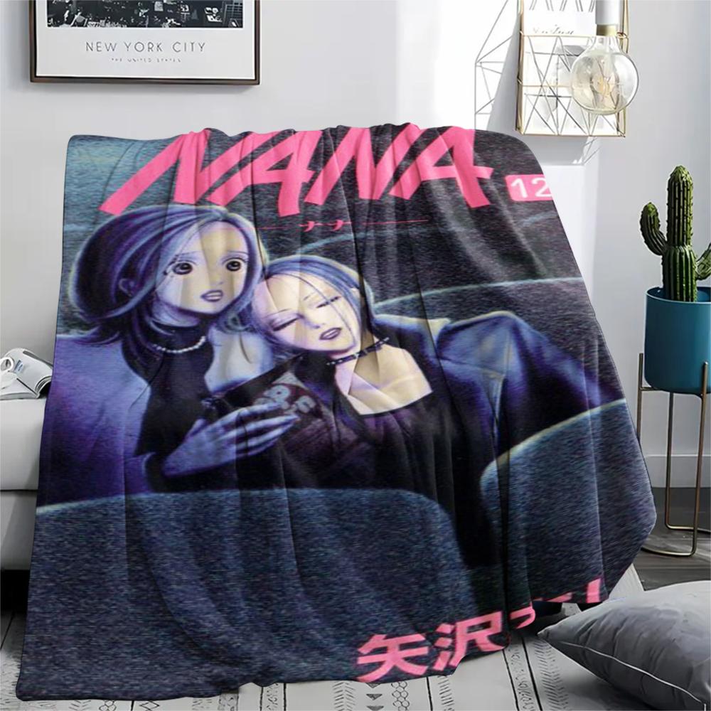 1Pc Cartoon Print Flannel Blanket, High Quality Comfortable for All Seasons, Home Decor, Warmth and Comfort, Perfect for Christmas Birthday Gift