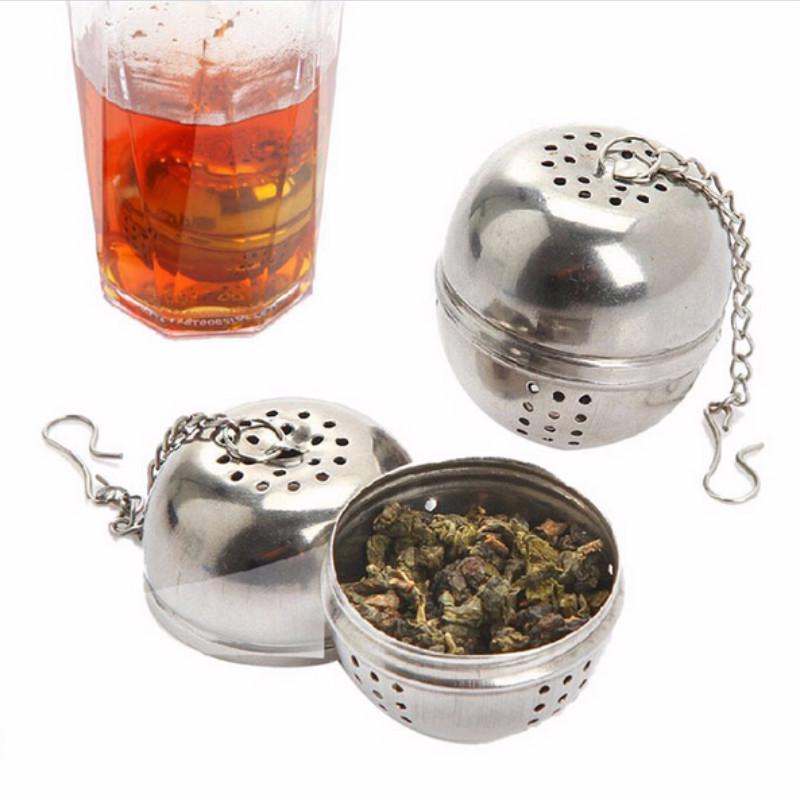 Stainless Steel Ball Tea Net Filter Net/hook Loose Tea Fragrance Home Kitchen Supplies AVE