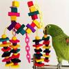 Bunte Papagei Käfig Kauen Spielzeug Haustier Vogel Conure Schaukel Scratcher Bites Spielzeug