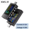 KWS-2303C Type-C Oplader Spanningsdetector Bidirectionele Stroom Energieteller Mobiele Telefoon Oplaadtester DC 4~30V 0~12A Voltmeter