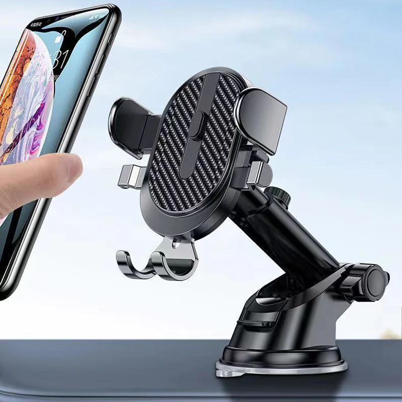 Sucker Car Phone Holder Mobile Smartphone Cellphone Bracket Tablet Vehicles Mount Stand GPS for IPhone 14 Xiaomi Huawei Samsung