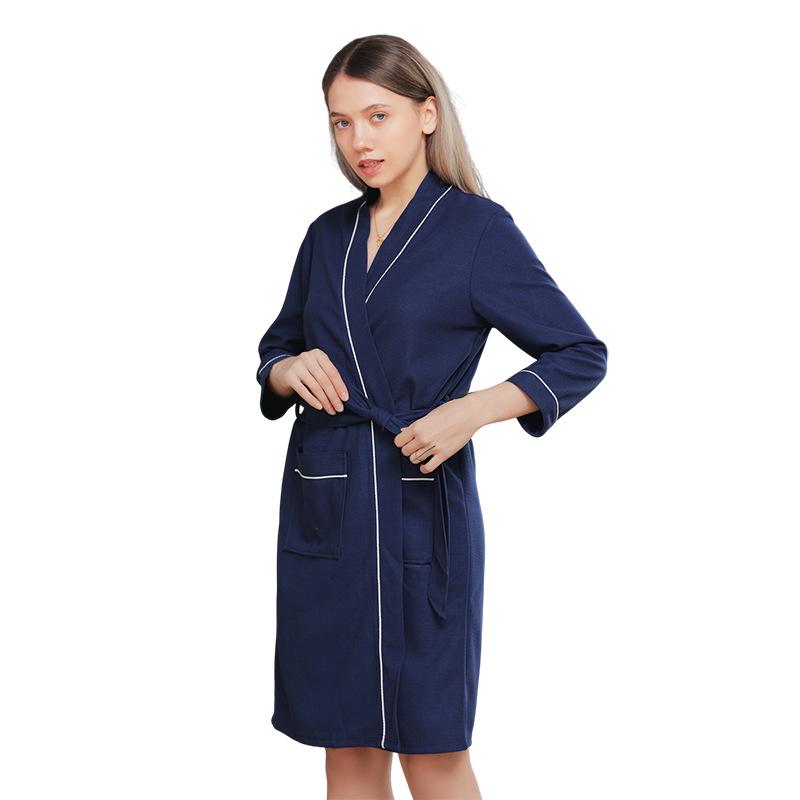 2025 Four Seasons Waffle-Style Couple Bathrobe – European & American Design