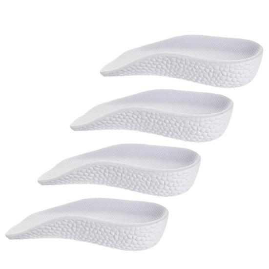 2 Paar Booster-Einlegesohlen, orthopädische Höheneinlagen, Fußgewölbeunterstützung, Erhöhungs-Einlegesohlen, Einsätze für Damen und Herren