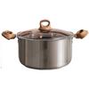 Multi Function Thickened Stainless Steel Soup Pot with Double Ears Steamer Suitable for Gas Stove and Various Cooktops