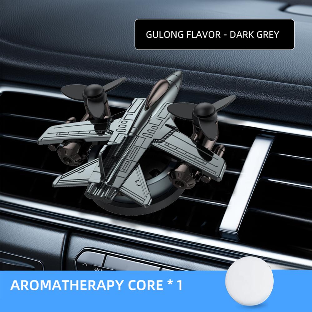 Car Air Freshener Automatic Rotation Car Air Outlet Fragrance Camouflage Helicopter Essential Oil Diffuser Ornaments