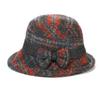 Windproof Women's Woolen Knitted Hat Tweed Bucket Hat Fashion Elderly Beret  Autumn Winter Season