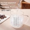 Gianxi High Borosilicate Glass Cup Household High Temperature Resistant Food Grade Water Cup Graduated Coffee Cup Glass Cups