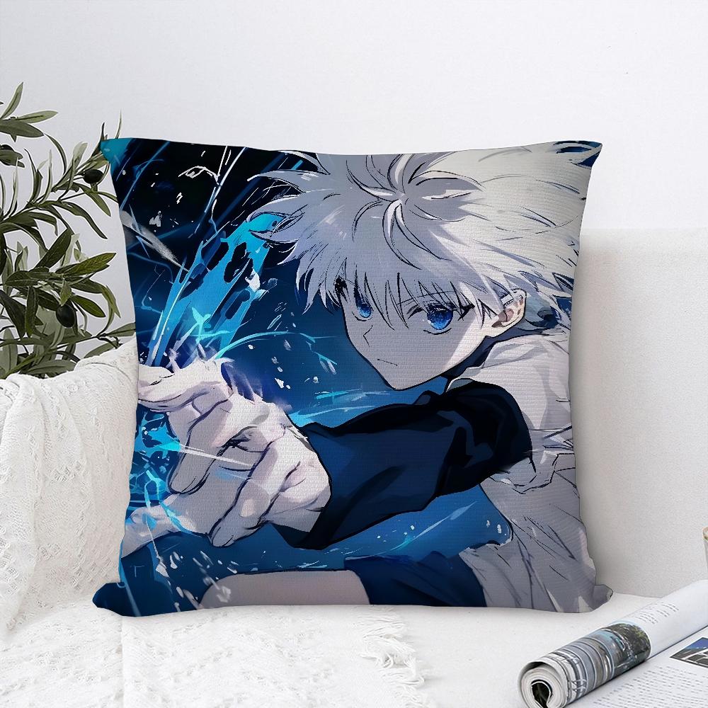 Anime H-Hunter x Hunter Pillow Case Plush Fabric Soft  Pillowcase Double Sided Print   Cushion Cover Throw Pillow Cover