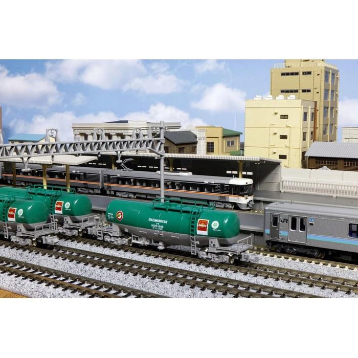 KATO N Gauge Taki 1000 Late Type Japan Petroleum Transport ENEOS/Eco-Rail Mark 8-Car Set 10-1810 Freight Car Green