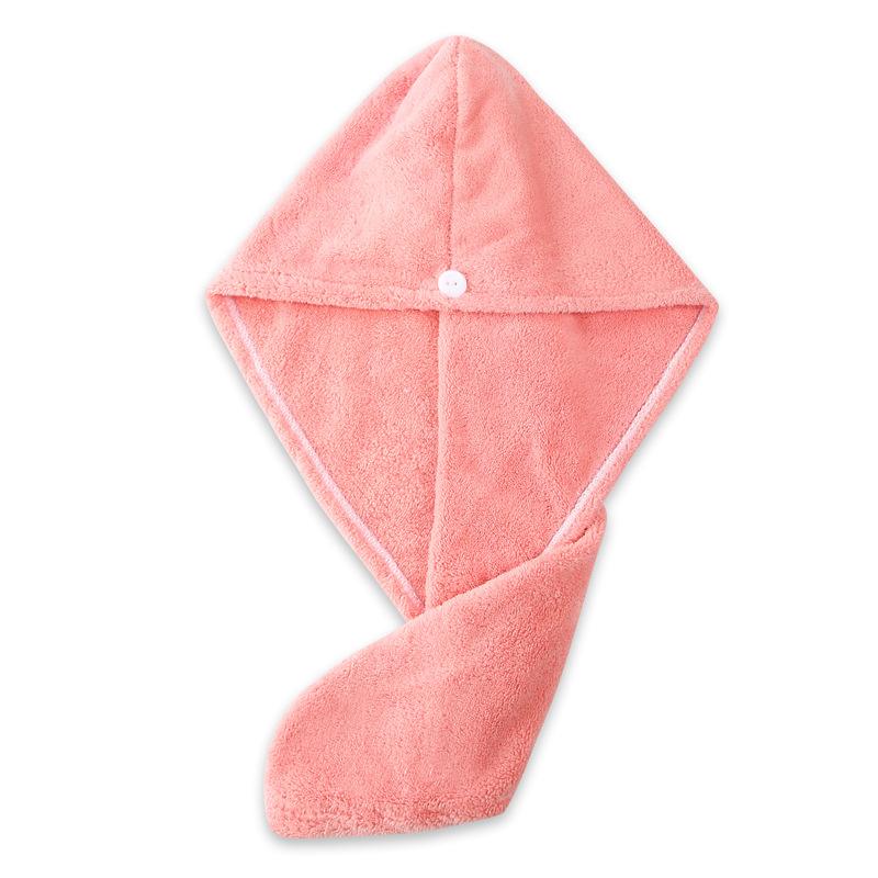 Women Hair Drying Hat Quick-dry Hair Towel Cap Hat Bath Hat Microfiber Solid Towel Cap Super Absorption Turban Hair Dry Cap