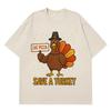 Save A Turkey Eat Pizza Funny Meme Tshirt Men Women Fashion Tshirt Shortsleeved Cotton Casual Loose High Quality Tshirts