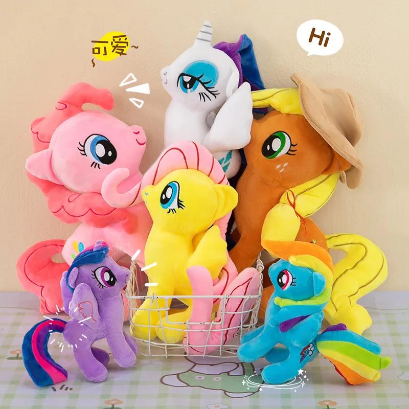 Jucărie de pluș Unicorn culcat Kawaii 30CM Umplută Moale Drăguță Cal Alb Roz Păpușă de Alinare Jucării pentru Copii Fete Cadou de Ziua de Naștere Nouă
