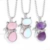 Colliers Chat Animal Forme Mignonne Bijoux Chat Colliers Port Quotidien Pendentif Pierre Amoureux des Animaux