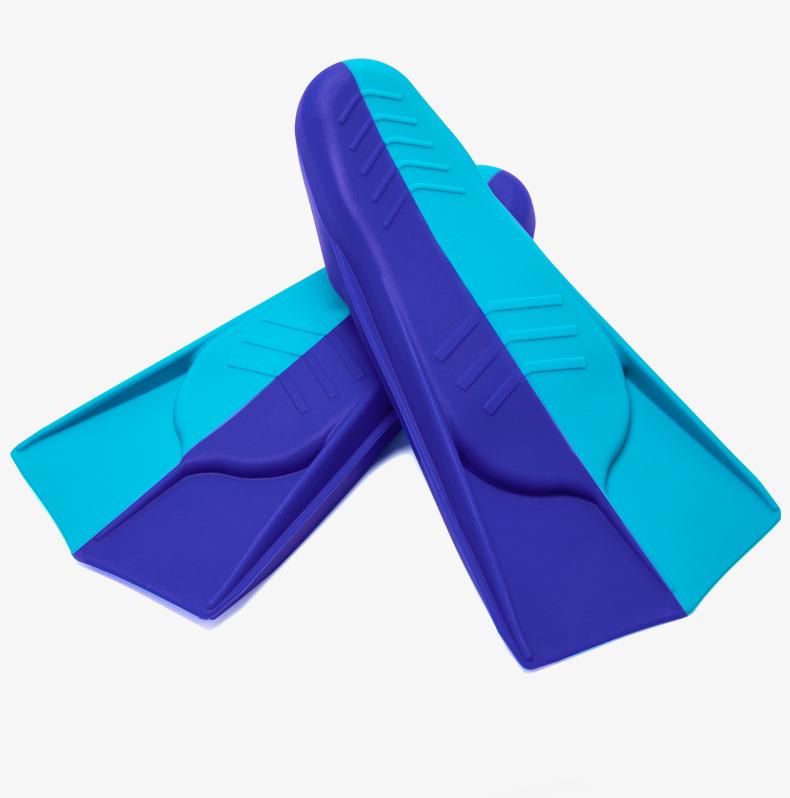 Unisex Silicone Short Swimming Fins for Freestyle and Breaststroke – Lightweight Training Gear for Adults and Children.