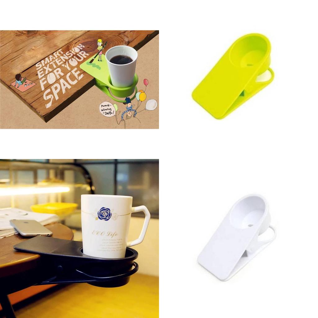 Large Thickened Water Cup Clamp For Computer Desk Storage With Durable Abs Material