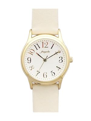 [Follow] Fragola Round Strap Watch E02218S-1 IV Women's Ivory