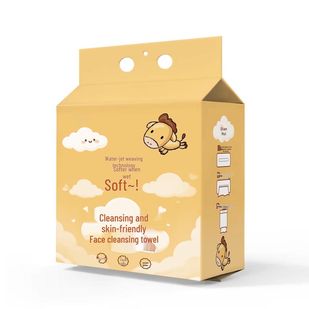 Thickened Disposable Cotton Face Wash Towels for Cleansing and Makeup Removal