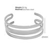 Style Titanium Steel Adjustable Opening Bracelet Natural Heavy Industry Beating Pattern Texture Exaggerated Personality Design