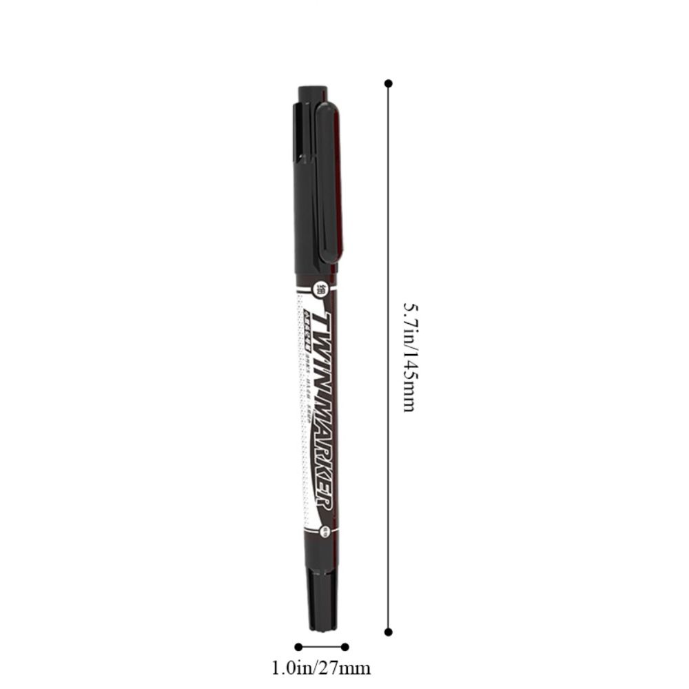 Plastic Dual Side Marker Pens Quick-drying Dual Tip Brush Pen High Quality Felt Tip Pens